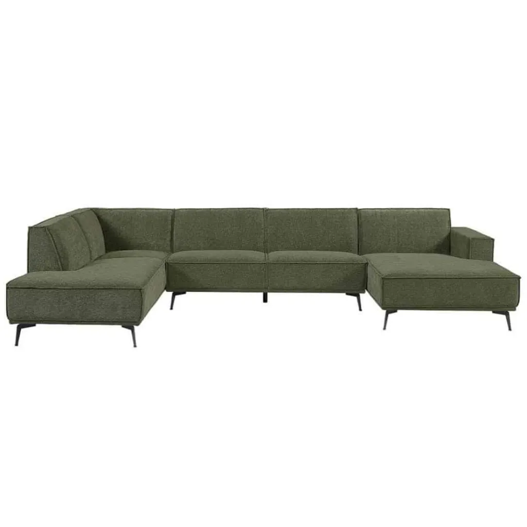 HUUS Bank Denemarken – Chaise longue + Ottoman + 2,5-zits