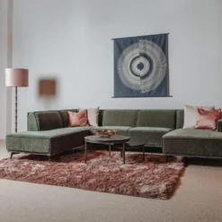 HUUS Bank Denemarken – Chaise longue + Ottoman + 2,5-zits