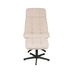 HUUS Draaifauteuil Alvar + Hocker
