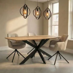 HUUS Eettafel Madrid curved