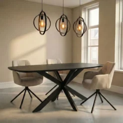 HUUS Eettafel Madrid curved