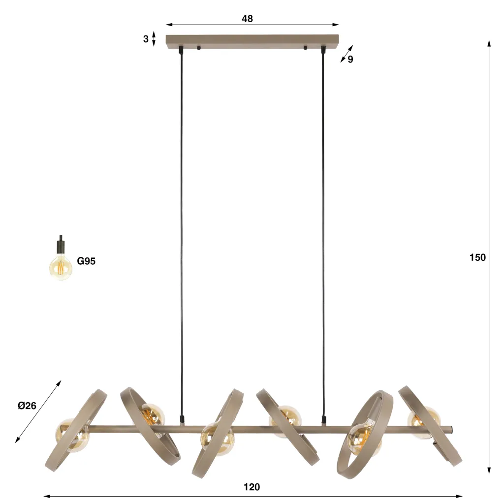 HUUS Hanglamp Harriet beige
