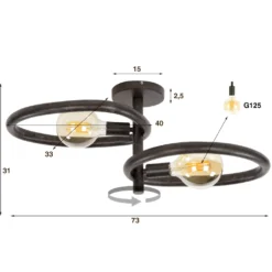 HUUS Plafondlamp Aura