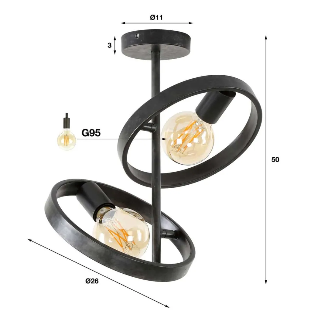 HUUS Plafondlamp Harriet