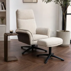 HUUS Relaxfauteuil Zenza + Hocker