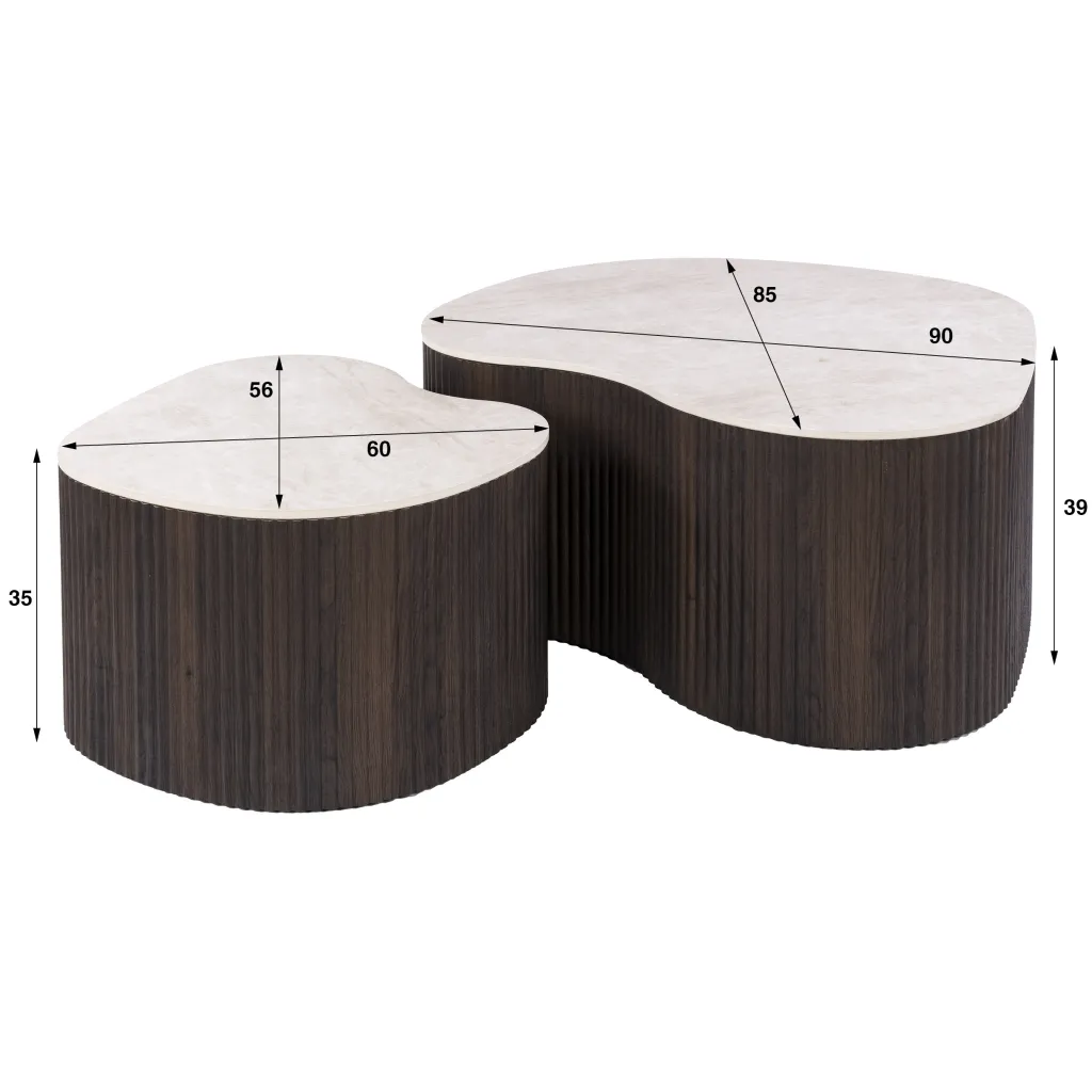 HUUS Salontafelset Carry medio