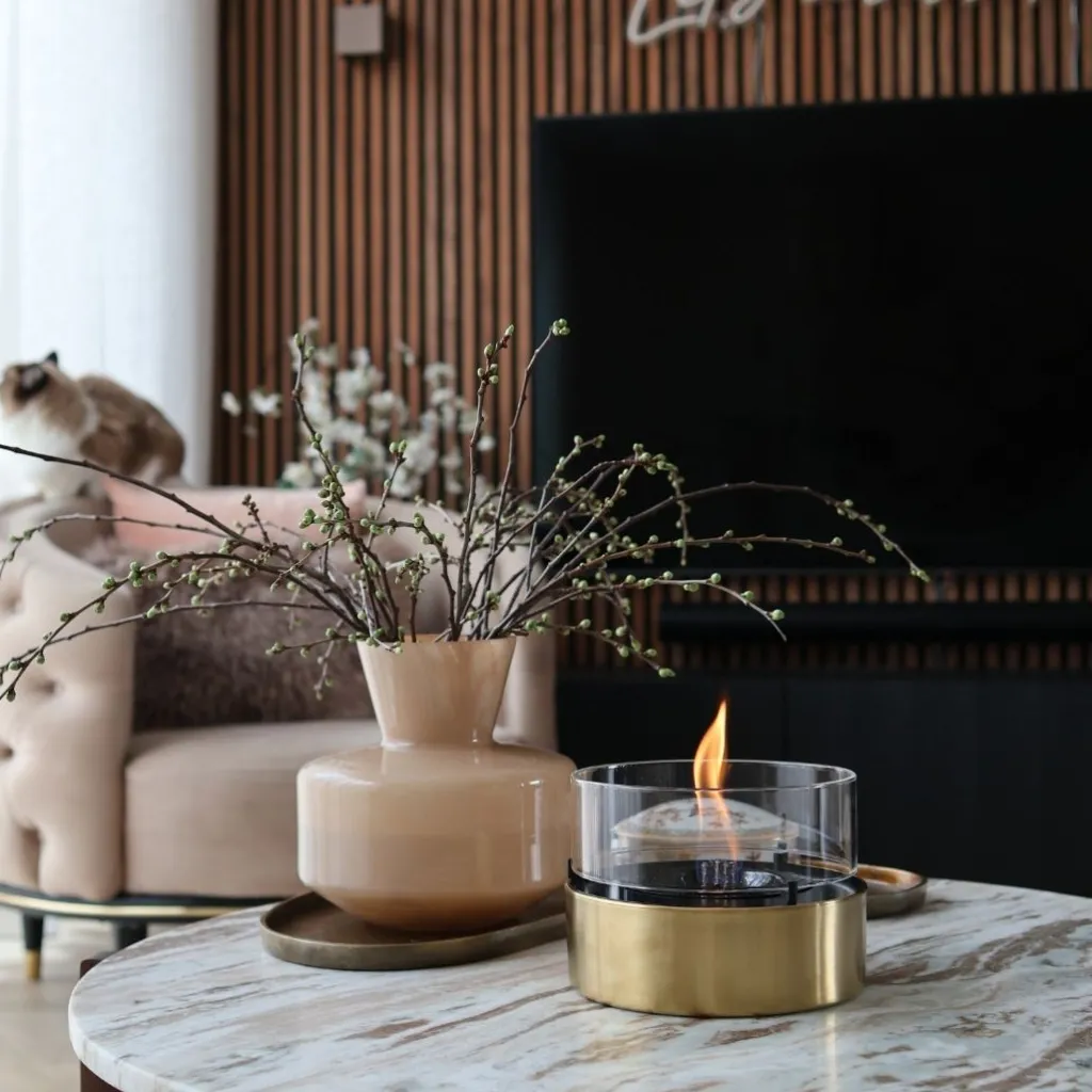 HUUS Tenderflame Cafe 18 Gold Brushed Steel