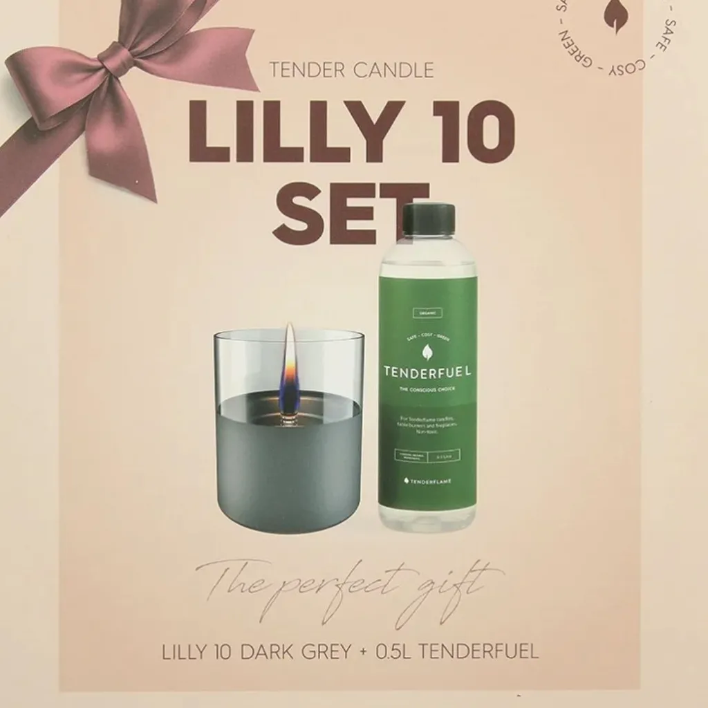HUUS Tenderflame giftset Lilly Darkgrey