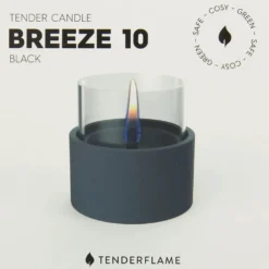 HUUS Tenderflame kaars Breeze 10 Black