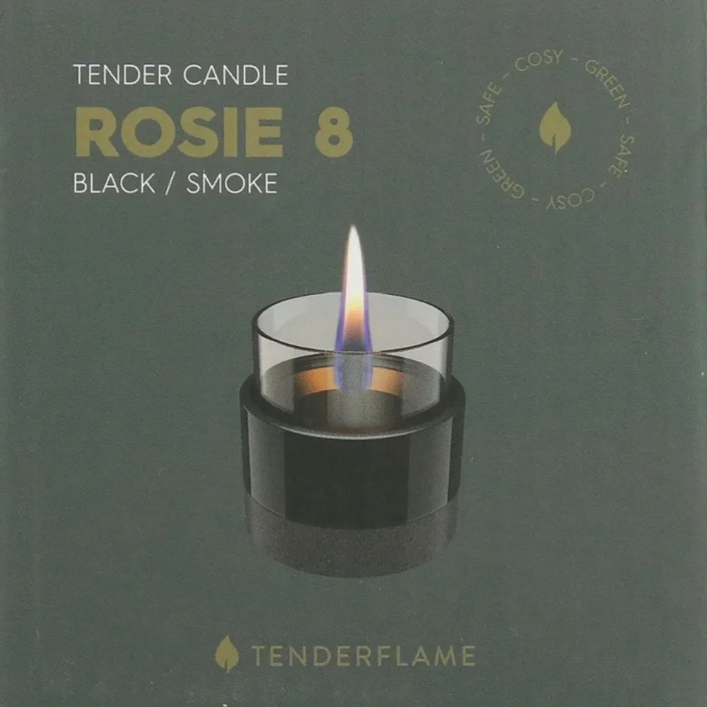 HUUS Tenderflame kaars Rosie 8 Black