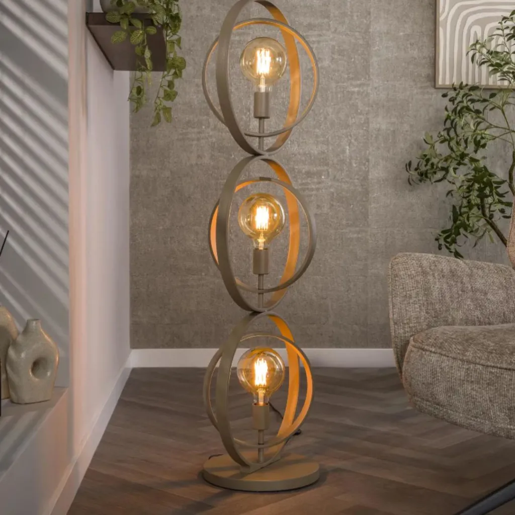 HUUS Vloerlamp Roxy – 3 bollen