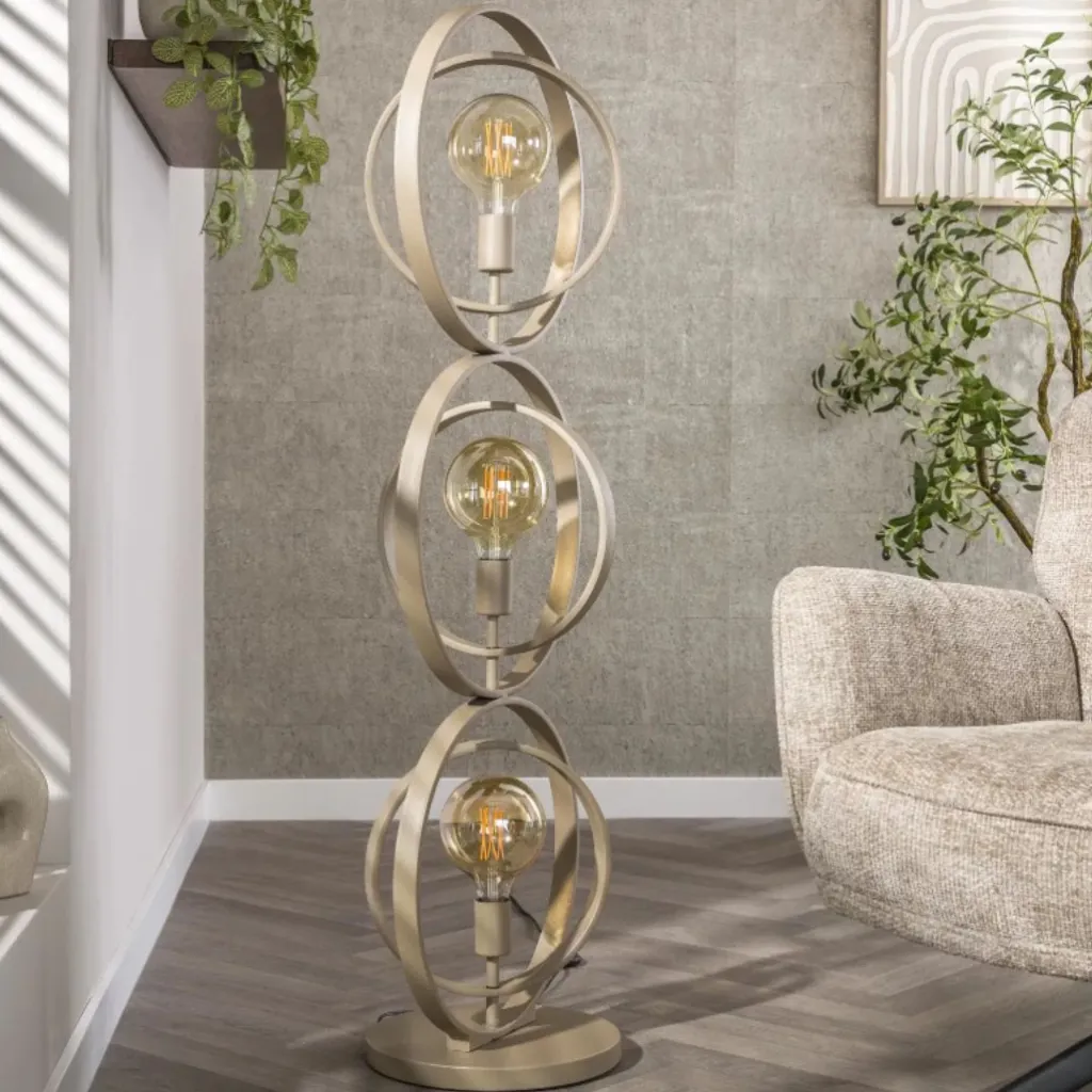 HUUS Vloerlamp Roxy – 3 bollen